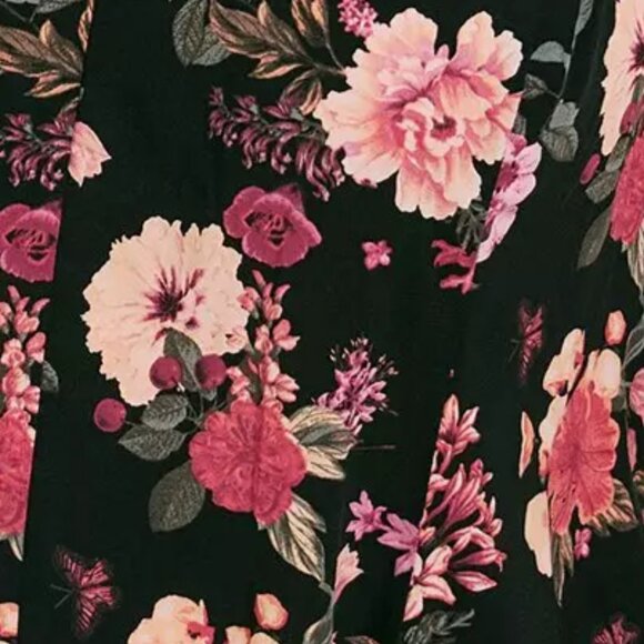 ❤️NWT VINTAGE TORRID MIDI TRAPEZE POCKETS DRESS - SLEEVELESS FLORAL - PLUS SIZE - Picture 2 of 13